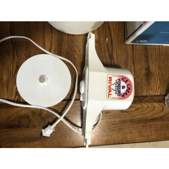 Kitchen Vtg Rival Model 865 4 Qt Electric Ice Cream And Yogurt
